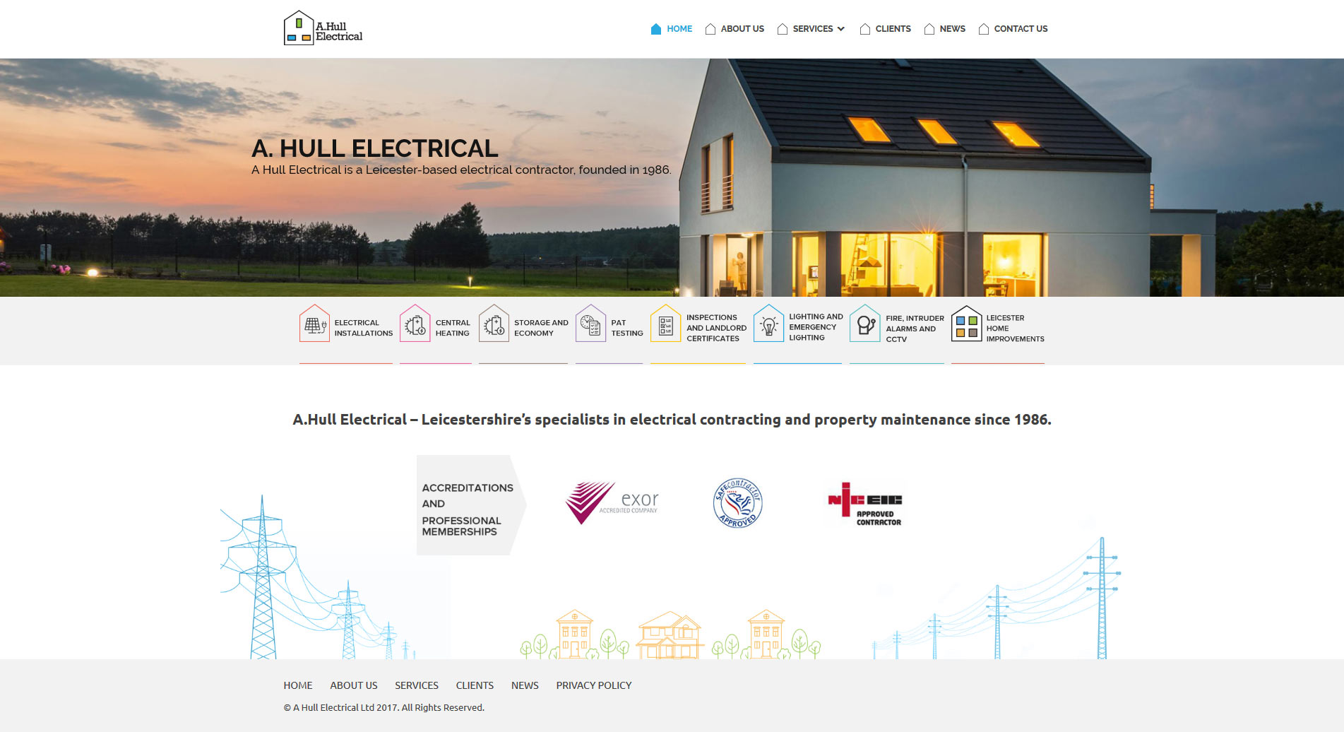 A.Hull Electrical - website