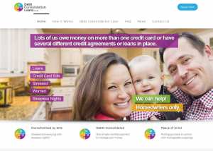 Debt Consolitdation Loans - website design