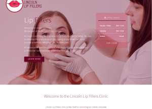Lincoln Lip Fillers - website design