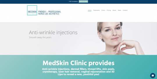 MEdskin Clinic - website design